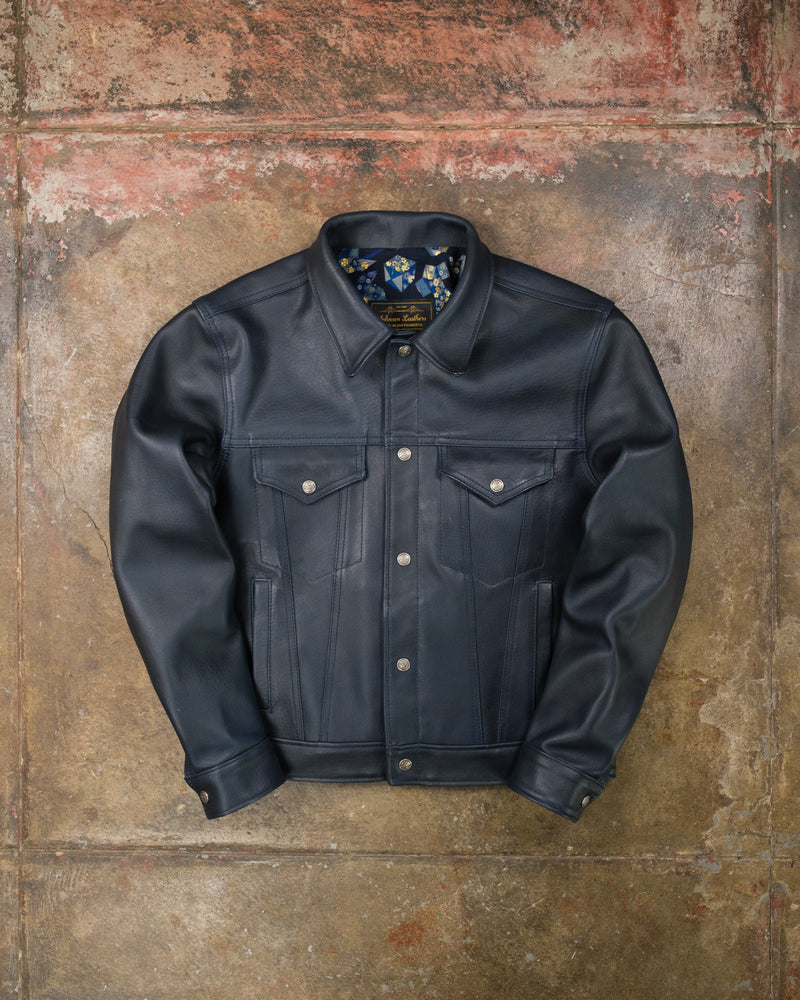 M-LEI Pitch Blue City Horween Essex Steerhide