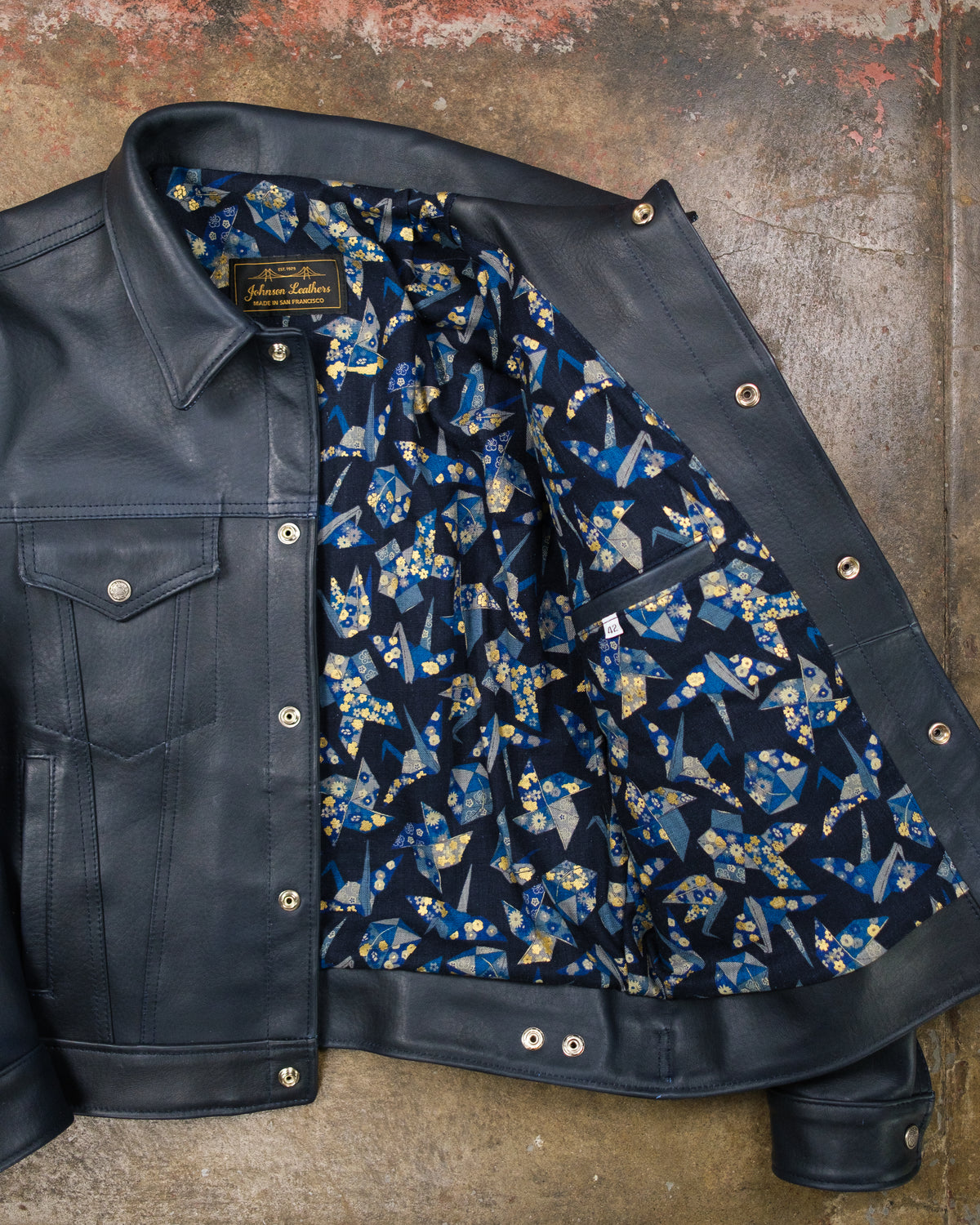 M-LEI Pitch Blue City Horween Essex Steerhide