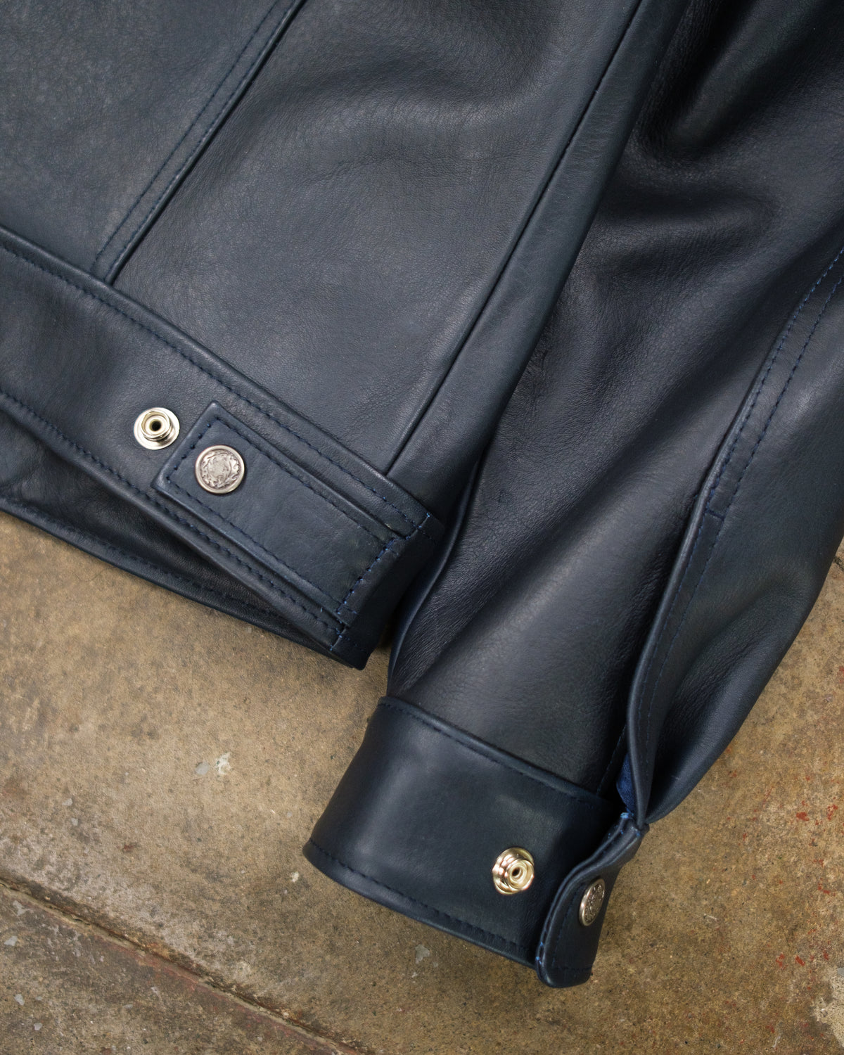 M-LEI Pitch Blue City Horween Essex Steerhide