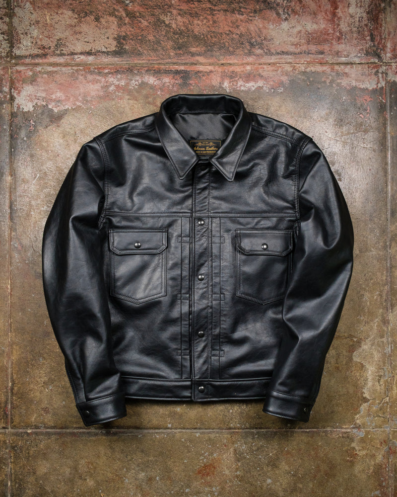 Type II Tumbled Black Licorice Cowhide