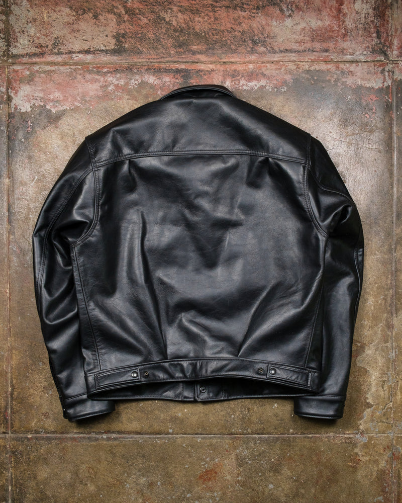 Type II Tumbled Black Licorice Cowhide