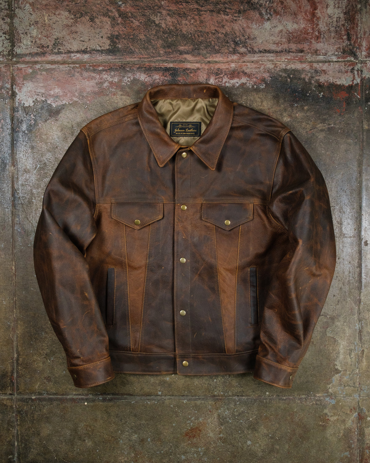 M-LEI L13 Cognac Oiled Pull-Up Steerhide