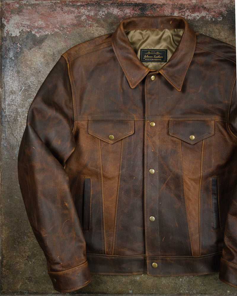 M-LEI L13 Cognac Oiled Pull-Up Steerhide