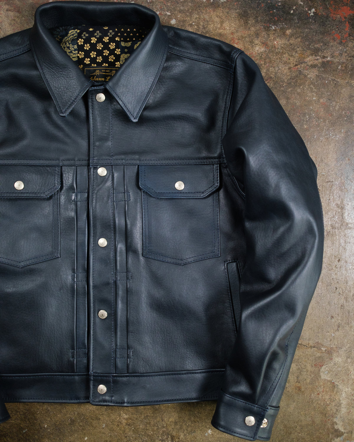 Type II Pitch Blue City Horween Essex Steerhide